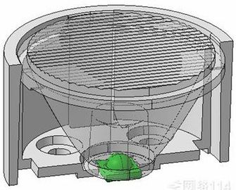 Plastic parts structure 3D drawing design